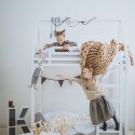 Двухъярусная кровать Дом на 5см ножках белого цвета - doodywoody