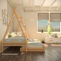 Детская кровать "Вигвам" с дополнительным спальным местом, детский - doodywoody