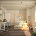 Детская кровать "Вигвам" с дополнительным спальным местом, детский - doodywoody
