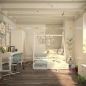Детская кровать "Вигвам" с дополнительным спальным местом, детский - doodywoody