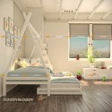 Детская кровать "Вигвам" с дополнительным спальным местом, детский - doodywoody