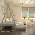 Детская кровать "Вигвам" с дополнительным спальным местом, детский - doodywoody