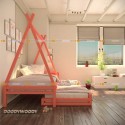 Детская кровать "Вигвам" с дополнительным спальным местом, детский - doodywoody