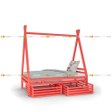 Вигвам с реечными ящиками для игрушек, детский - doodywoody