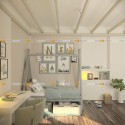 Вигвам с сплошными ящиками и изголовьем "палатка"., детский - doodywoody