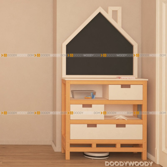 Комод - Домик по системе Монтессори для детей от 0 до 7 лет - doodywoody