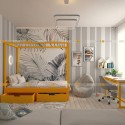 Кровать куб для подростка с ящиками на колёсиках - doodywoody