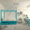 Кровать куб для подростка с ящиками на колёсиках - doodywoody