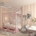 Кровать куб для подростка с ящиками на колёсиках - doodywoody