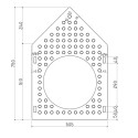 пегборд деревянный чертёж с размерами pegboard DOODYWOODY