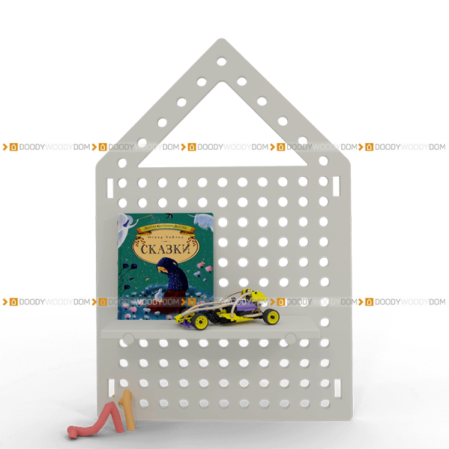 пегборд деревянный в детскую треугольник pegboard DOODYWOODY