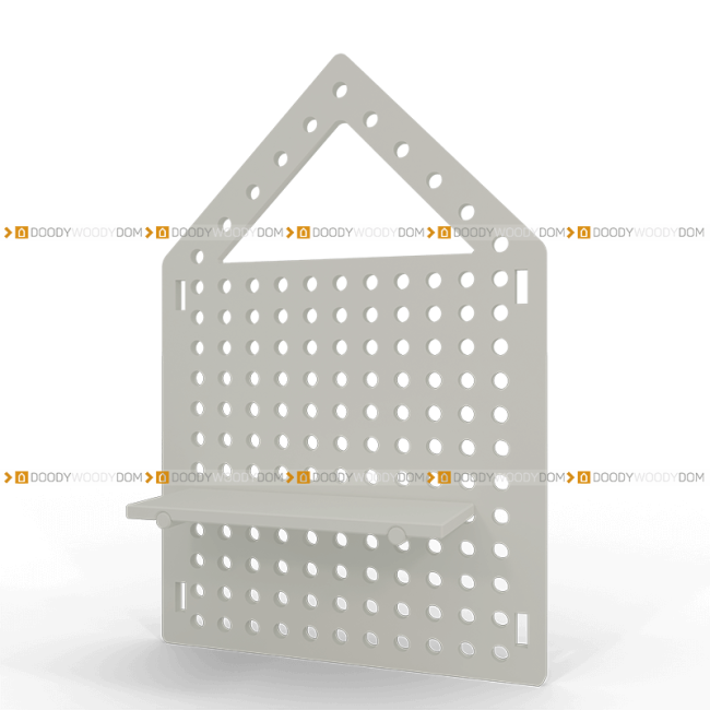 пегборд деревянный в детскую треугольник pegboard DOODYWOODY