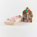 Кровать basic с изголовьем ПОЛКА 3в1 домик - doodywoody