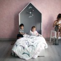Кровать basic с белым изголовьем 3в1 домик - doodywoody